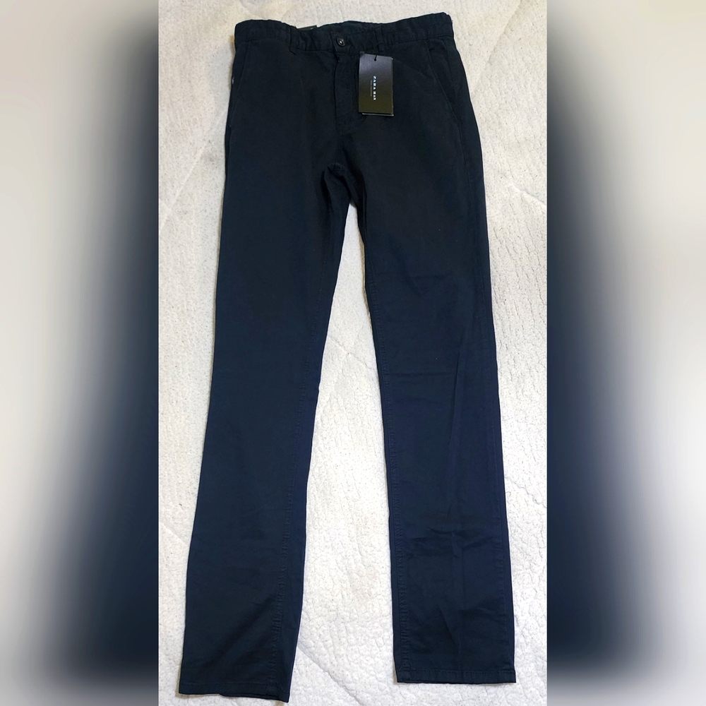 Zara Man Basic Collection Pants Mens Size 30 Blue Chino Stretch NWT Brand‎ NEW